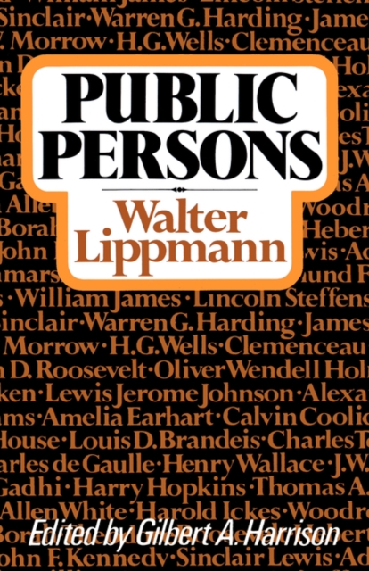 Public Persons, Paperback / softback Book