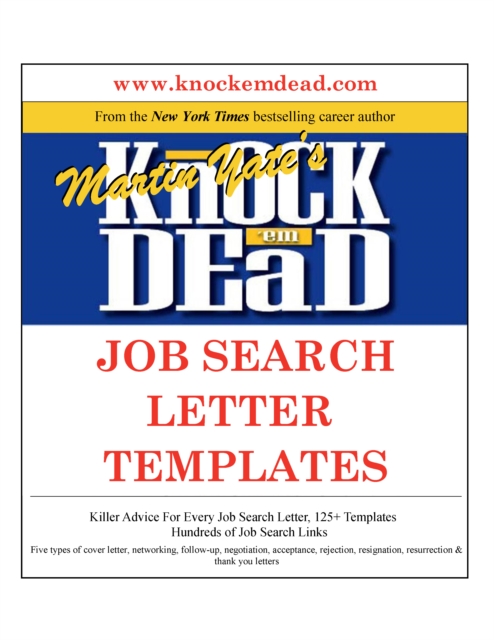 Knock 'em Dead Job Search Letter Templates, EPUB eBook