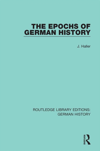The Epochs of German History, EPUB eBook