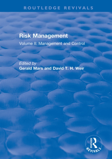 Risk Management : Volume II: Management and Control, EPUB eBook