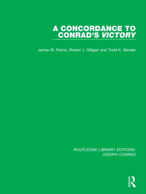 A Concordance to Conrad's Victory, PDF eBook