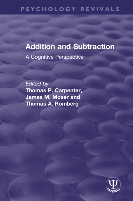 Addition and Subtraction : A Cognitive Perspective, EPUB eBook