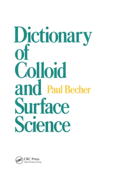 Dictionary of Colloid and Surface Science, PDF eBook