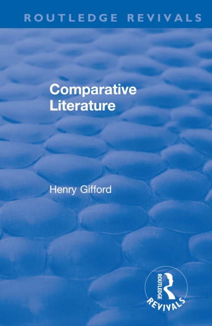Comparative Literature, PDF eBook