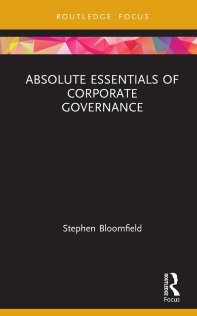 Absolute Essentials of Corporate Governance, PDF eBook