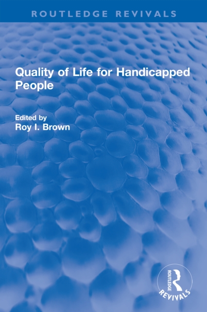Quality of Life for Handicapped People, EPUB eBook
