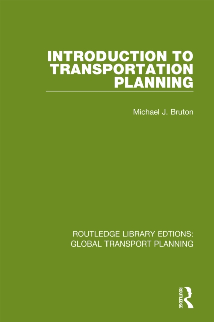 Introduction to Transportation Planning, EPUB eBook