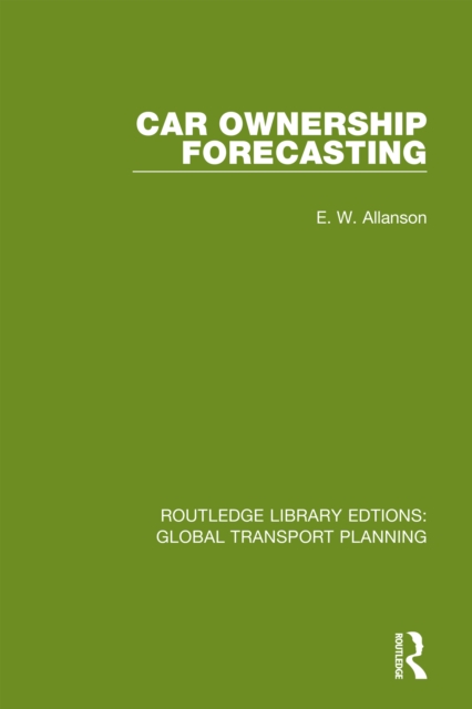 Car Ownership Forecasting, PDF eBook
