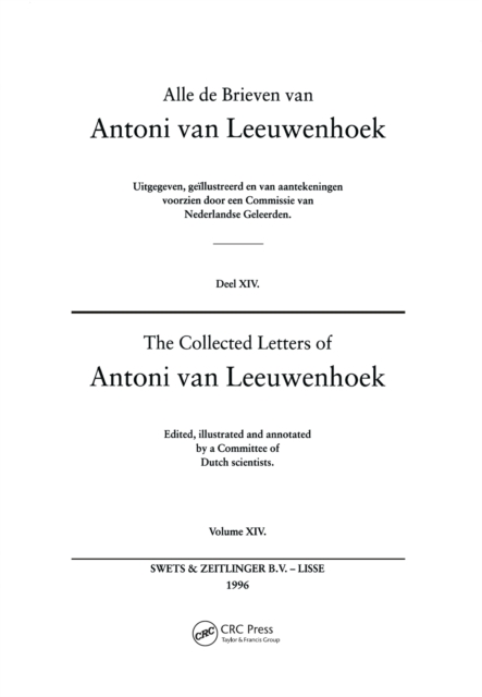 The Collected Letters of Antoni Van Leeuwenhoek - Volume 14, EPUB eBook