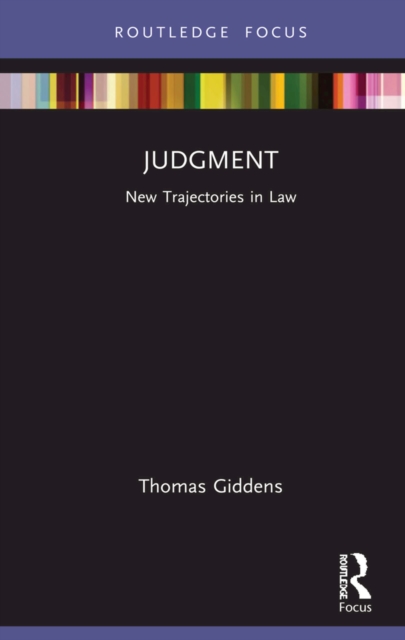 Judgment : New Trajectories in Law, PDF eBook