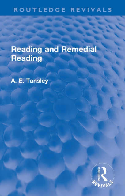 Reading and Remedial Reading, PDF eBook