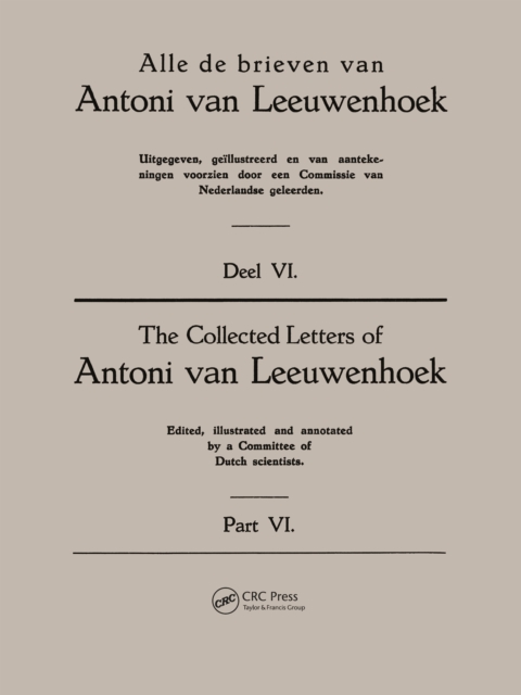 Collected Letters Van Leeuwenhoek, Volume 6, PDF eBook