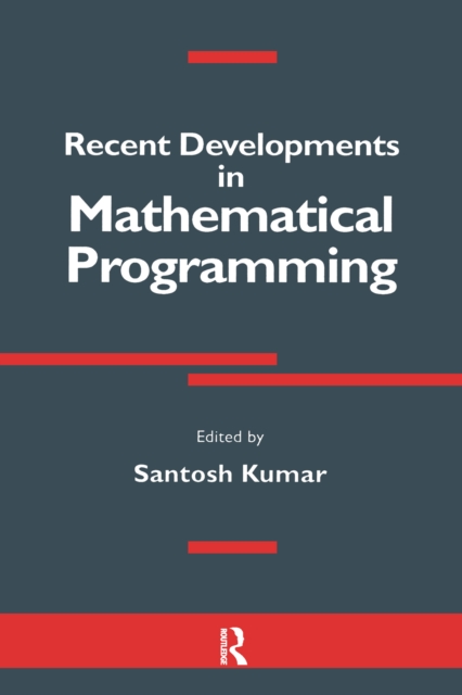 Recent Developments in Mathematical Programming, EPUB eBook