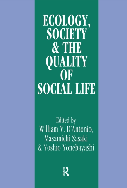 Ecology, World Resources and the Quality of Social Life, EPUB eBook
