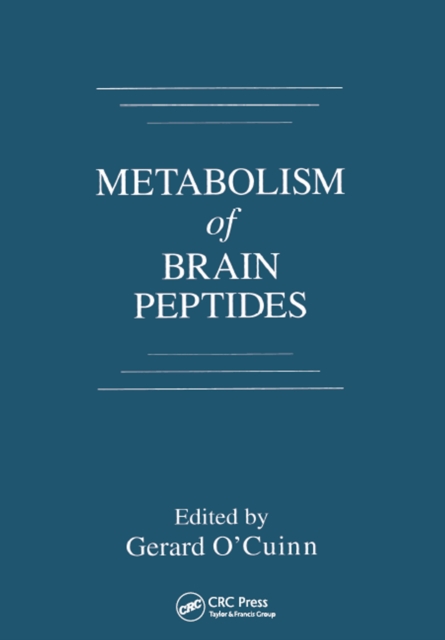 Metabolism of Brain Peptides, PDF eBook
