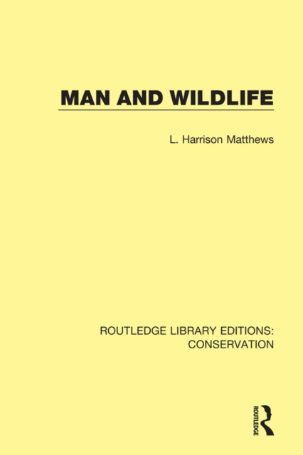 Man and Wildlife, PDF eBook