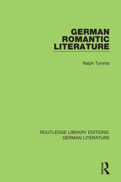 German Romantic Literature, PDF eBook
