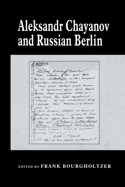Aleksandr Chayanov and Russian Berlin, PDF eBook