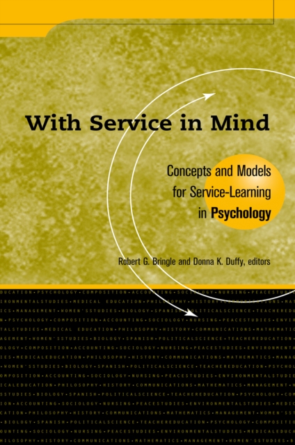 With Service In Mind : Concepts and Models for Service-Learning in Psychology, EPUB eBook