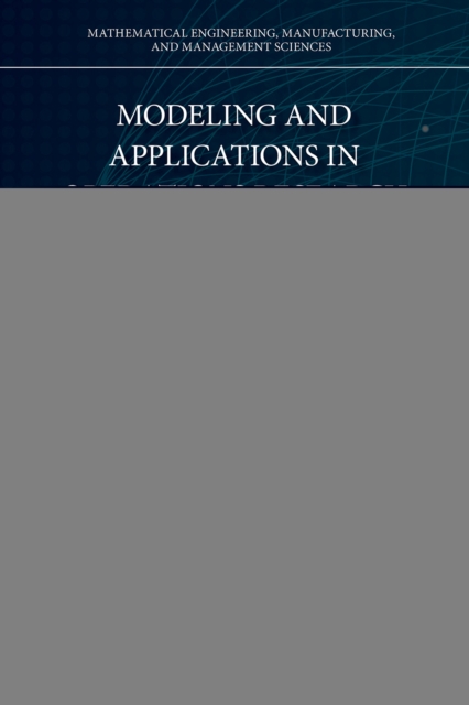 Modeling and Applications in Operations Research, EPUB eBook