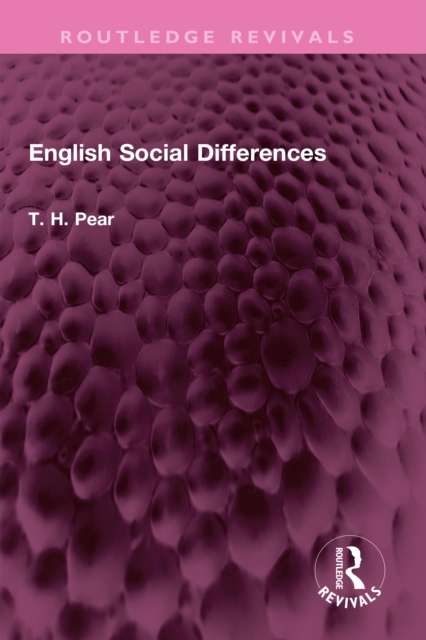 English Social Differences, EPUB eBook