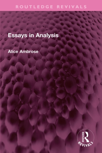 Essays in Analysis, PDF eBook