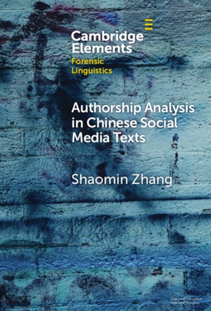 Authorship Analysis in Chinese Social Media Texts, PDF eBook