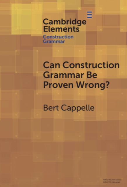 Can Construction Grammar Be Proven Wrong?, PDF eBook