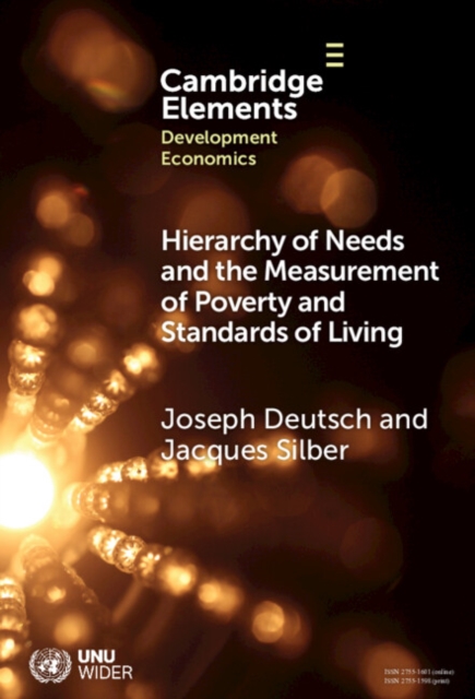 Hierarchy of Needs and the Measurement of Poverty and Standards of Living, PDF eBook