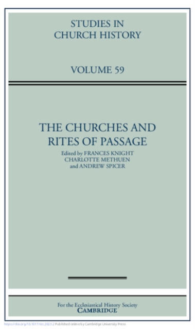 The Churches and Rites of Passage: Volume 59, Hardback Book