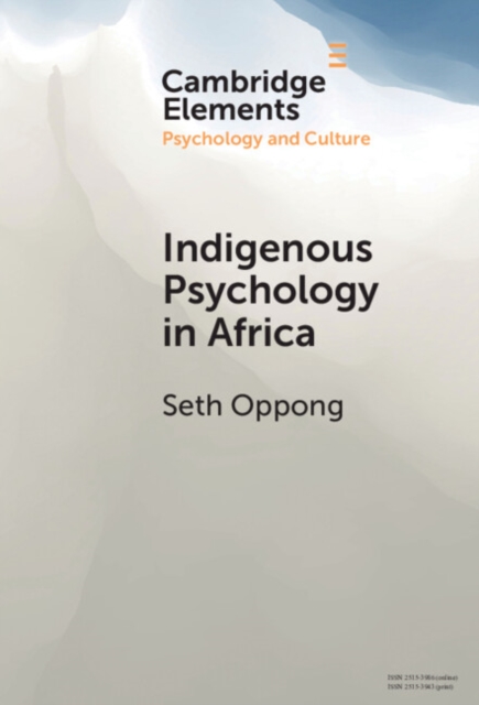 Indigenous Psychology in Africa : A Survey of Concepts, Theory, Research, and Praxis, Hardback Book