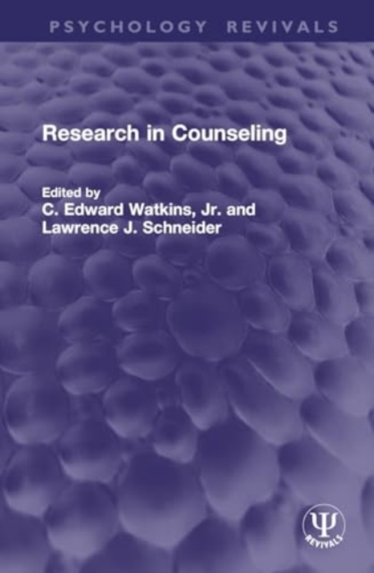Research in Counseling, Hardback Book