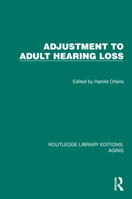 Adjustment to Adult Hearing Loss, EPUB eBook