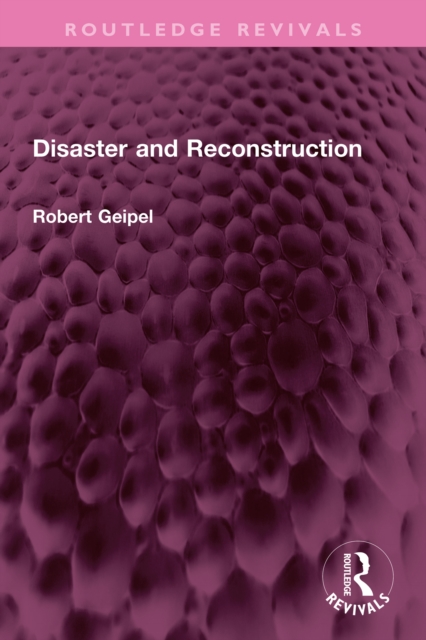 Disaster and Reconstruction, PDF eBook