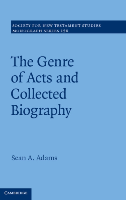 The Genre of Acts and Collected Biography, PDF eBook