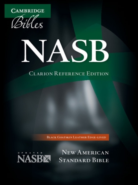 NASB Clarion Reference Bible, Black Edge-lined Goatskin Leather, NS486:XE, Leather / fine binding Book