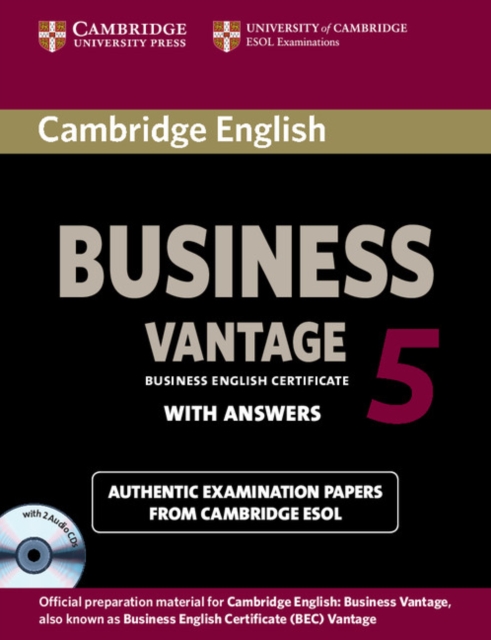 Cambridge English Business 5 Vantage Self-study Pack (Student's Book with Answers and Audio CDs (2)), Mixed media product Book