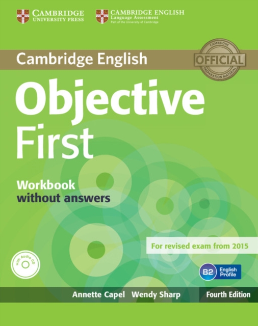 Objective First Workbook without Answers with Audio CD, Mixed media product Book