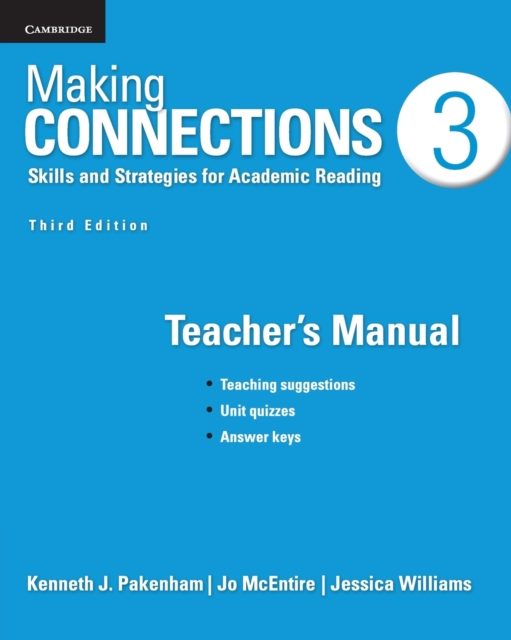 Making Connections Level 3 Teacher's Manual : Skills and Strategies for Academic Reading, Paperback / softback Book