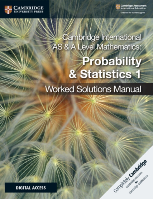 Cambridge International AS & A Level Mathematics Probability & Statistics 1 Worked Solutions Manual with Digital Access, Multiple-component retail product Book