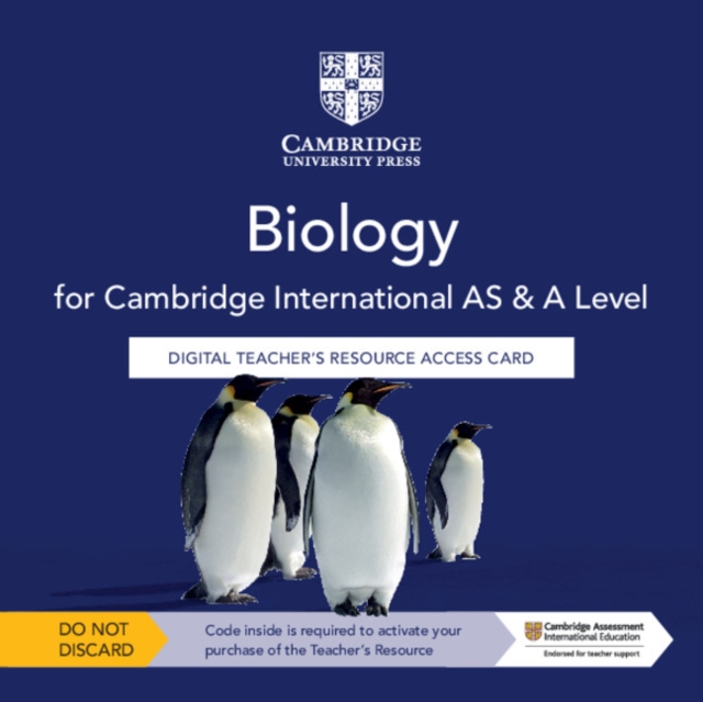 Cambridge International AS & A Level Biology Digital Teacher's Resource Access Card, Digital product license key Book
