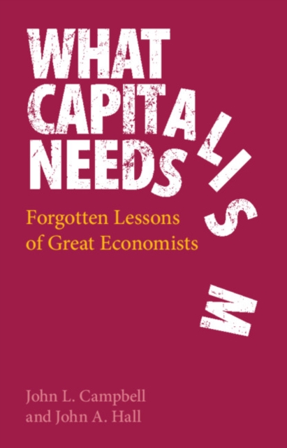 What Capitalism Needs : Forgotten Lessons of Great Economists, EPUB eBook