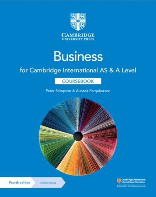 Cambridge International AS & A Level Business Coursebook with Digital Access (2 Years), Multiple-component retail product Book