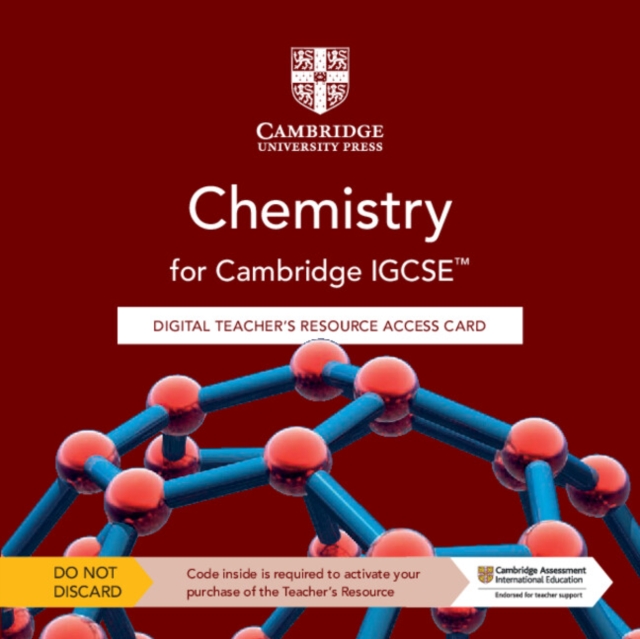 Cambridge IGCSE (TM) Chemistry Digital Teacher's Resource Access Card, Digital product license key Book