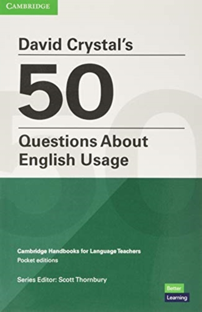 David Crystal's 50 Questions About English Usage Pocket Editions, Paperback / softback Book