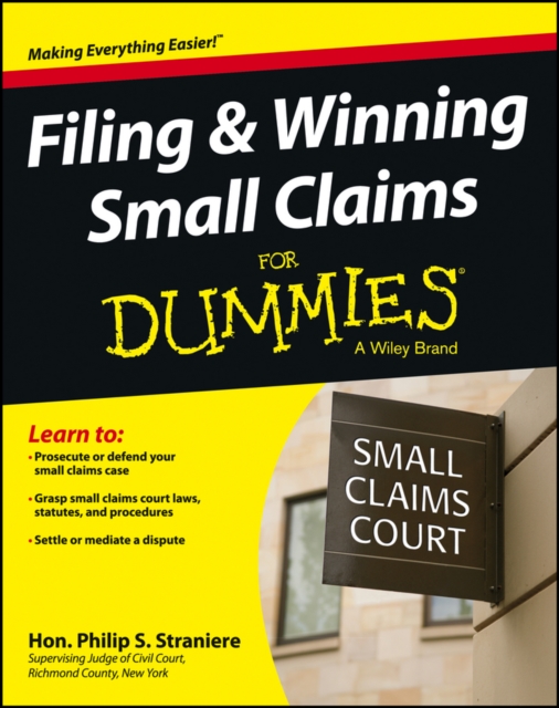 Filing and Winning Small Claims For Dummies, PDF eBook