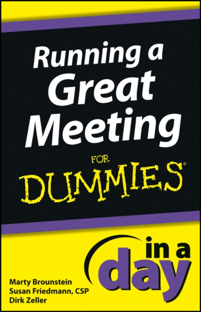 Running a Great Meeting In a Day For Dummies, PDF eBook