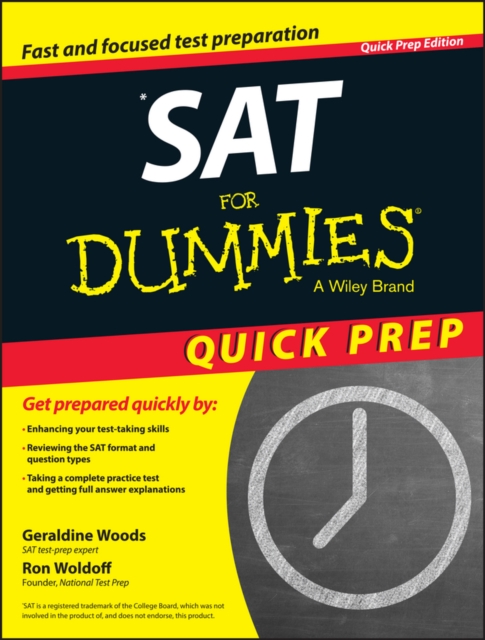 SAT For Dummies 2015 Quick Prep, EPUB eBook