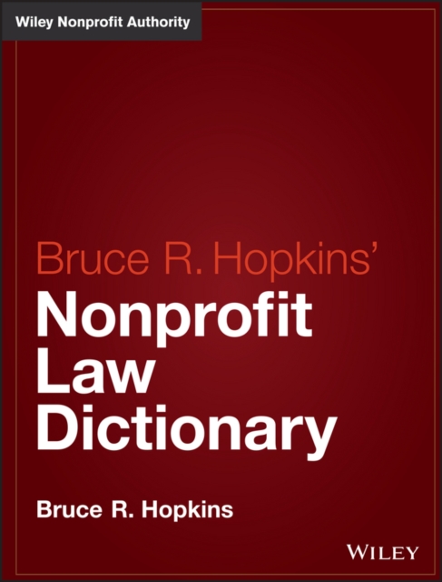 Hopkins' Nonprofit Law Dictionary, PDF eBook
