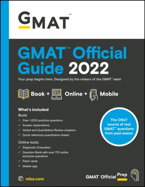 GMAT Official Guide 2022 : Book + Online Question Bank, Paperback / softback Book